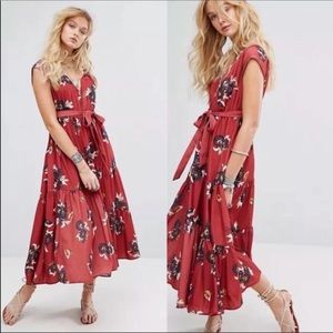 Free People “All I Got” Floral Tiered Maxi Dress.